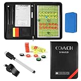 RoseFlower Coaches Taktiktafel Fussball, Professional Faltbares Fußball Trainer Taktikmappe Taktikboards Coach-Board mit Magnete, Stifte und Radiergummi - Ideal für Taktiken und Spielanpassungen #3