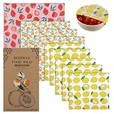 9 Stück Bienenwachs-Wraps Bio Wachspapier aus Bienenwachs Natürlich Umweltfreundlich Wachspapier Bienenwachstücher aus natürlichem Bienenwachs wachspapier Wiederverwendbare für lebensmittel DIY