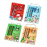 Veemoon 4Sätze Schreibwaren für Weihnachtsstil Boxen und Ergonomisches Design für Reibungsloses Schreiben und Kreatives Lernen