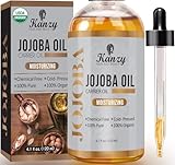 Kanzy Jojobaöl Bio Kaltgepresst 100% Reines Gold, 120ml für Haut, Haare und Nägel, Gesichtsöl und Körperöl, Vegan & Hexanfrei, Bio Jojobaöl, Anti-Falten, Natürliche Intensiv Feuchtigkeitspflege