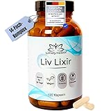 LIV LIXIR®, Leber Komplex, 120 Kapseln, Stoffwechsel beschleunigen, Leberkur, Laborgeprüft, 14-fach-Komplex, natürliche Inhaltsstoffe, Leber Entgiften, Fettleber, Cholin, Mariendistel