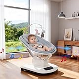 Zstar Premium Elektrische Babywippe mit Smart-Fernsteuerung, 5D-Schwingtechnologie, Musiklibrary & Adaptiver Neigungsmodus für Säuglinge 0-6 Monate (Max. 18 kg) | Inkl. Montessori-Spielbogen