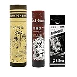 Zaky Weidenholzkohlestifte Dünn 3-5 mm Mittel 3-8 mm Dick 5-8 mm Natürliche Zeichenkohle für ideal zum Skizzieren Zeichnen und Schattieren (3 Modelle)