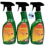 3x 750ml Ameisenspray + 1x TMV24 Einkaufswagenchip - Effektives PT 19 Repellent ohne Treibgas für Außen & Innenräume - Vertreibend & Mit Bitterstoff - Ideal für Innen, Terrasse, Wintergarten, Haus