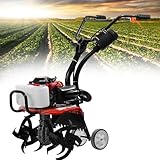 4-Takt Benzin-Gartenfräse, selbstfahrend für müheloses Pflügen, ideal zur effizienten Bodenbearbeitung in Gärten und Bauernhöfen