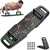 Premium Liegestützbrett Set Push Up Board Verbessertes Konzept 2024 Liegestütze Brett Liegestützgriffe Homeworkout 10 in 1 Push Up Bar Home Gym Liegestütze Fitnessgeräte für Zuhause