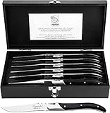 Laguiole Style de Vie Steakmesser Luxury Line, 6-teilig, Pakkaholz