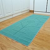 Morbuy Mikrofaser Hot Yoga Handtuch, Yoga Mat 185x63cm rutschfest Fitnesstuch Weich Atmungsaktiv Antirutsch Yogatuch Gilt für Fitness Ausbildung (185x63cm,Smaragdgrün)