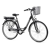 TRETWERK 28 Zoll E-Bike Cloud Pro - E-Citybike Damen Fahrrad mit 7 Gang Nabenschaltung - Elektrofahrrad mit Frontmotor 250W, 36V