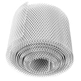 BUTIFULSIC 1Rolle Dachrinnenschutznetz Flexibles Laubschutzgitter zur Vermeidung von Verstopfungen Regenrinnen Einfach Zuschneidbar und Leicht für Dachrinnen