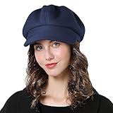 Superora Damen Schirmmütze Barett Ballonmütze Cap Gatsby Schirm Winter Mütze Newsboy