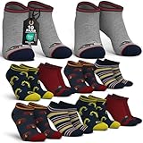 MEDOLY Kinder Sneaker Socken (10 Paar) mit 72% Baumwolle, für Mädchen & Jungen - Kurze Kindersocken