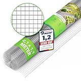 LAINFELD Drahtgitter feinmaschig | 2,1 x 1,1 Meter | Wühlmausgitter für Hochbeete mit 6,3 mm Maschenweite | Hasendraht Volierendraht Hochbeet