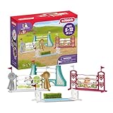 schleich HORSE CLUB | Hindernisse Zubehör 42612 | modular erweiterbar | für Turnier oder Training | tolles Geschenk für Mädchen und Jungen | Pferde Spielzeug für Kinder ab 5 Jahren | Set aus 30 Teilen