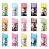 Fresh Line Lufterfrischer Set MIX PAKET 12 er Pack Aromatischer Raumduft passend für alle Automatische Duftspender, Sprühgeräte, Maschinen, Erfrischendes Aroma, Duftintensität, Zeit Einstellung