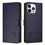 Beajew Handyhülle für Samsung Galaxy A20E/A10E Hülle, [mit 2 Schutzfolie],Premium Lederhülle Schutzhülle,Magnet Klappbar Flip Case Tasche,Süßes Kätzchen,Unterstützung - Blau