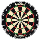 WINMAU Darts - Blade 6 Dartscheibe - Professionelle Dartscheibe mit Stahlspitzenpfeilen und Offiziellen Turnierspezifikationen - Unterstützt von der PDC