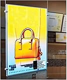 LED-Projektionslicht für den Außenbereich, dünnes austauschbares Malmenü auf beiden Seiten, wasserdichte Werbetafel für Hotels und Firmenbars (60,9 x 8 cm)