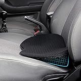 Livtribe Autositzkissen,Ergonomisches Sitzkissen für Auto,Memory Foam Autositzauflage,keilkissen für Autositz,Road Trip Essentials für Fahrer(Schwarz)