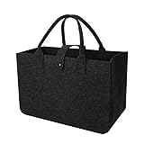 Xialvyu Filztasche Einkaufstasche, 39 * 26 * 20 cm Faltbar Filztaschen Shopper, Filz Henkeltasche Tragetasche Shopping Bag zur Spielzeug, Einkaufen, Ausgehen, Aufbewahrung