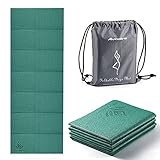 Avoalre Yogamatte rutschfest,173 X 61CM Tragbare Trainingsmatte 5MM,reise Yogamatte faltbar Gymnastikmatte, ideale für Reise,Yoga, Pilates & Workout