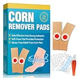 Damaile EU Hühneraugenpflaster, Hühneraugen Entferner, 24 Stück Hühneraugen Pflaster für Füße, Hände, Zehen, Sanft und Sicher Hühneraugen Entfernen, Hornhaut Pflaster Fußpflege