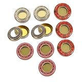 ZUNOXAZ 10 Stück Teiliges Kleine Runde Metalldosen für Lebensmittelechte Robuste Aufbewahrungsboxen in Gemischten Farben Langlebige Eisenbehälter Vielseitig für Zuhause Büro und Laden