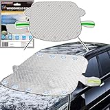 Frontscheibenabdeckung mit Magnet schutzt Seitenspiegel,Auto Scheibenabdeckung Winterschutz Faltbare Abnehmbare,Winterabdeckung Eisschutzfolie für Gegen Schnee Frost und Sonne 148cmx 120cm