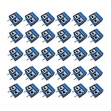 Aihasd 30 Stück Screw Terminal Leiterplatten-Anschlussklemme Block 5.08mm 2 Pin Pitch Klemme Printklemme 300V 16A