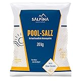 1 x SALPINA Poolsalz 20kg ohne Trennmittel im Sack für Salzwasser-Pool & Schwimmbad I hochreines Siedesalz (99,9% NaCl) I schnell löslich, geeignet für alle Salz-Elektrolyseanalgen/Chlorinatoren