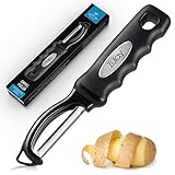 Universalschäler für Obst und Gemüse - Extra scharf - Gemüseschäler - Komfortabler und ergonomischer Griff - Perfekt zum Schälen von Kartoffeln