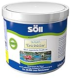 Söll 80380 Dr. Roth's Teichklar mikrobiologische Teichreinigung und Algenprophylaxe 500 g - schadstoffabbauende Mikroorganismen für natürliche Wasserklärung im Teich Schwimmteich Fischteich