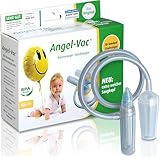 Angel-Vac® Nasensauger Baby [für Standard-Staubsauger] - Baby Nasenreiniger mit weichem Saugkopf für Kinder ab 0 Jahre - [klinisch getestet] - der Original Nasensauger für Staubsauger seit 30 Jahren