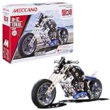 BANDAI - Meccano Motorrad 5-in-1 - Konstruktionsset 5 Modelle - 174 Teile, 2 Werkzeuge, Anleitung - Aktivitäts-Kit Motorrad-Zusammenbau - Spielzeug ab 8 Jahren - Geschenkidee für Sammler - APM20103