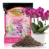 GOTVUGE Organische Orchideenerde mit Rindenmischung – All-Natural, Schnelle Entwässerung für Phalaenopsis, Dendrobium, Oncidium | 1 L Hochwertige Orchideen Pflanzerde