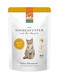 defu Katzenfutter | 14 x 85 g | Bio Gans Harmonie Nassfutter | Premium Bio Katzenfutter | Pate für Katzen