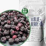 Gefriergetrocknete Heidelbeeren | Wilde Blaubeeren | Gefriergetrocknete Früchte | Freeze Dried Fruit | Trockenfrüchte Dried Wild Blueberry | Getrocknete Heidelbeeren | ZingyZoo 100g