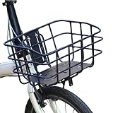 Fahrradkorb - Aluminiumlegierung Vordere Träger, Abnehmbarer Fahrradkorb | Keine Bohrbremshalterung Körbe Für E -Bike Cruiser, Lagerregal Für Radsportmänner Frauen Beach City Pendler Mountain Rid