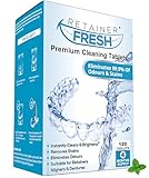 Retainer Reinigungstabletten – 120 Tabletten Retainer frisch, halten Sie Ihre Retainer und fleckenfrei – Retainer Reiniger Tablette, Mundschutz, gebissreiniger tabs, zahnschiene