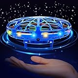 UFO Mini Drohne - Fliegender Ball, Fliegendes Spielzeug Handgesteuerter 360°Rotierenden Hover Flying Ball mit LED Licht, Indoor Outdoor Geschenke für Kinder Jungen Mädchen 6 7 8 9 10+ Jahre