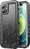 SPORTLINK für iPhone 12 Mini Wasserdicht Hülle - 360 Grad Outdoor Schutzhülle kameraschutz Displayschutz [IP68 Waterproof] [6FT Stoßfeste Hard Case ] Panzerhülle Komplettschutz Handyhülle Schwarz