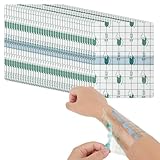 50 Stück Pflaster Wasserdichte Bandagen Transparenter Folienverband,Wasserdichte Klebebandage,Wasserdichtes Pflaster Bandage für Schwimmen,Tattoo,Duschen Verhindern Sie,Dass Wasser In Wunde(10×12cm)