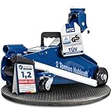 NTG Hydraulischer Wagenheber 2T (2000 kg) -TÜV Zertifiziert- Roll- und lenkbarer Rangierwagenheber mit Stahlkonstruktion, Hubhöhe 130–330 mm – Für PKW, KFZ, Reifenwechsel