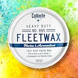 COLLINITE 885 Fleetwax Paste Boots Veriegelungs | Gelcoat Versiegelung GFK Pflege | wasserabweisende Lackvesiegelung Schutz vor Salz, Wasser & UV Schutz
