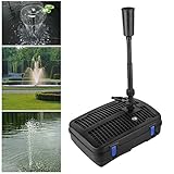 Forever Speed 4 in 1 Teichpumpe Springbrunnenpumpe mit Filter, 11W UV-Klärer, 2500l/h, mit 10m Stromkabel für Garten- und Springbrunnengestaltung (11W 2500l/h)