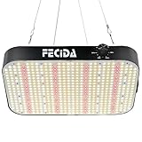 FECiDA LED Grow Lampe | Grow Light 1000W, Dimmbare Pflanzenlampe LED Vollspektrum mit UV-IR, 60x60cm Pflanzenlampe für Zimmerpflanzen Blüte, Lamp for Growing mit Daisy-Chain-Funktion