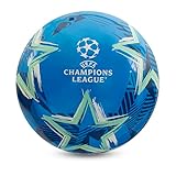 UEFA Champions League Offiziell lizenzierter Spielball, 9 Zoll, Flyaway, Merchandise, Sammlerstück für Kinder und Erwachsene, tolle Geschenkidee für Fußballfans, blau