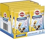 Pedigree DentaStix Daily Oral Care Zahnpflegesnack für kleine Hunde – Hundeleckerli mit Huhn- & Rindgeschmack für jeden Tag – 70 Sticks (10 x 7 Stück)