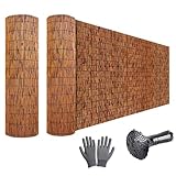 Schilfrohrmatte, Bambus-Sichtschutz Schilfmatten Natürlich 50 60 70 80 90 100 110 120 130 140 150 160 170 180 190cm Hoch Sichtschutzzaun Dekorative Zäune Handgewebt Bambuszaun