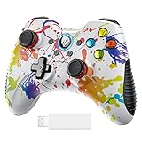 EasySMX Game Controller, Wireless Gamepad mit Dual Vibration PC Gaming Controller für PS3, Windows 10/8/7, PC, Laptop, Android TV Box